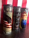 Beautiful Full Color 17oz Stainless Flask Bottle w/ lid